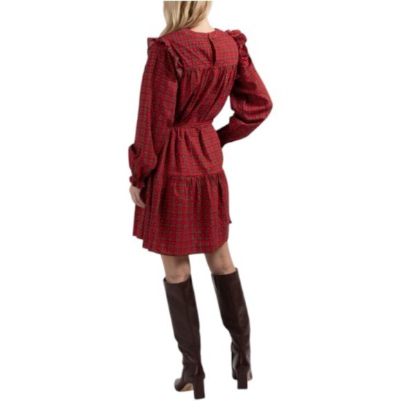 LEA Blackwatch Smocked Yoke Mini Dress - Picture 3 of 3